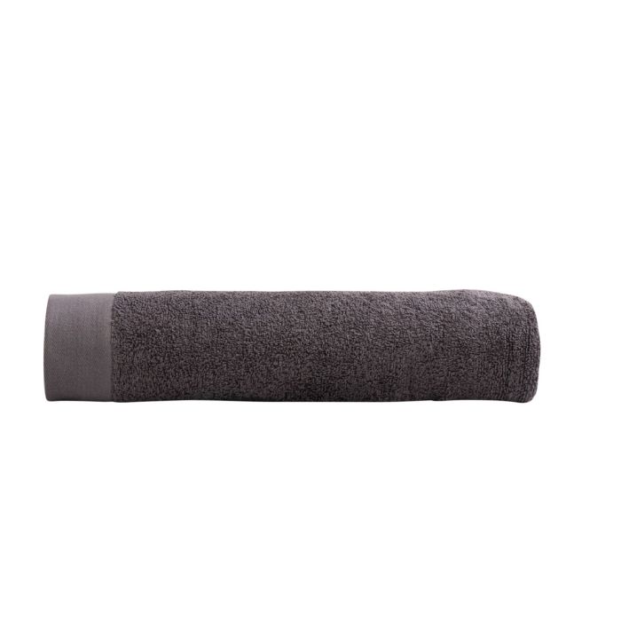 Badelagen - 100% Blødt bomuld med høj absorberingsevne - 100x150 cm - Mørkegråt - Stort håndklæde fra danske By Borg