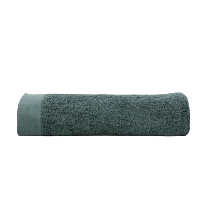 Badelagen - 100% Blødt bomuld med høj absorberingsevne - 100x150 cm - Mørkegrønt - Stort håndklæde fra danske By Borg