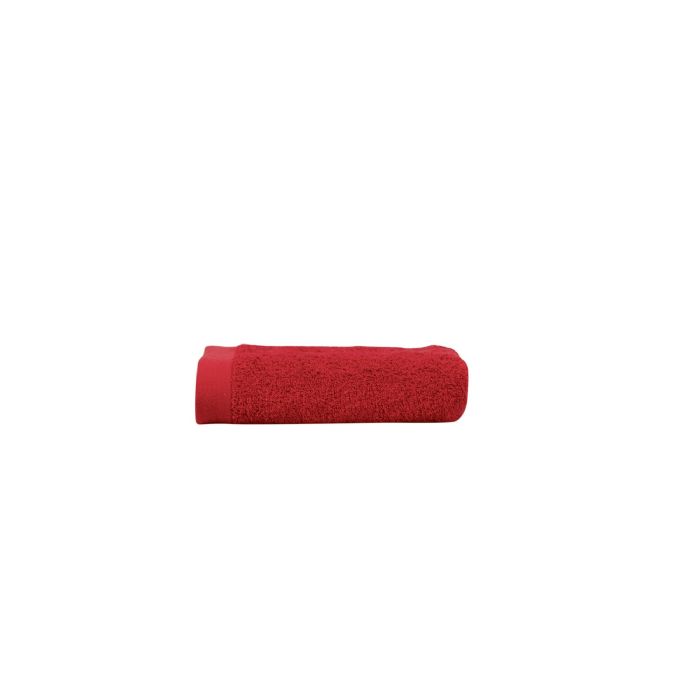 Håndklæde - 100% Blødt bomuld med høj absorberingsevne - 50x100 cm - Rødt håndklæde fra danske By Borg