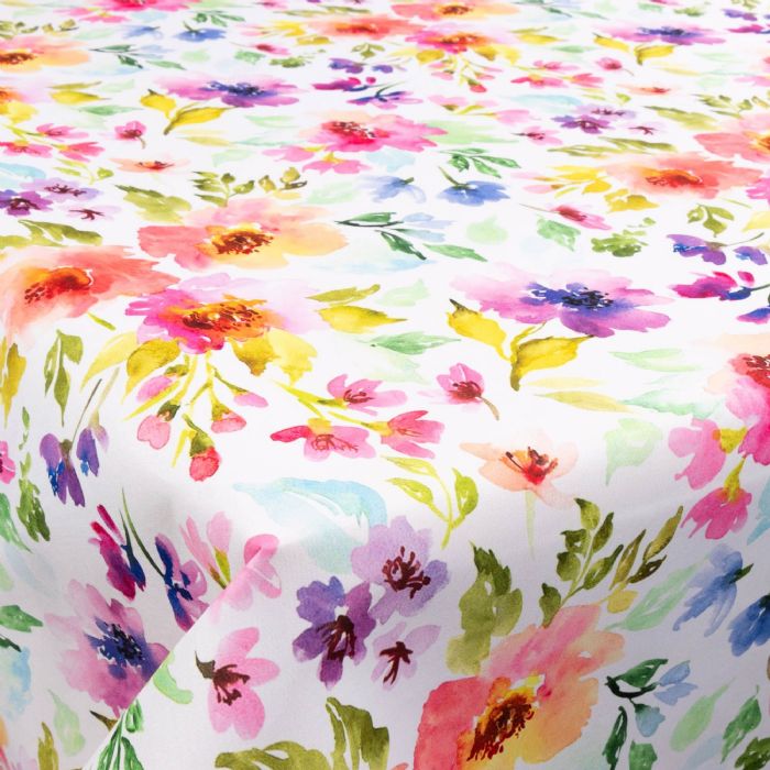 Tekstil voksdug - 140 cm bred - Flower Multi - Voksdug med akrylbelægning