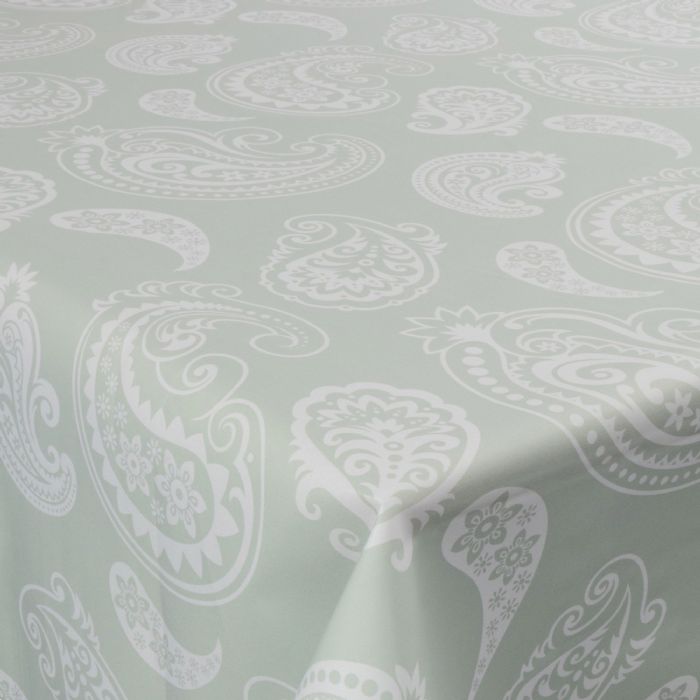Tekstil voksdug - 140 cm bred - White pattern - Voksdug med akrylbelægning