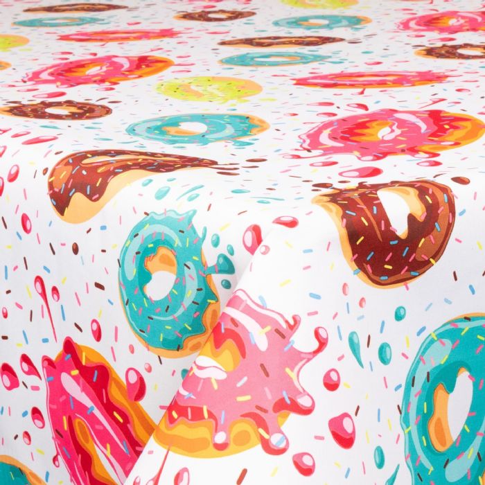 Tekstil voksdug - 140 cm bred - Sprinkle Donuts - Voksdug med akrylbelægning
