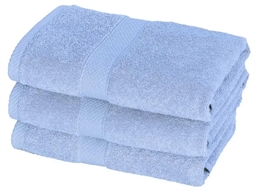 Håndklæde - 50x100 cm - Lyseblå - Diamant - 100% Bomuld - Bløde håndklæder fra Egeria