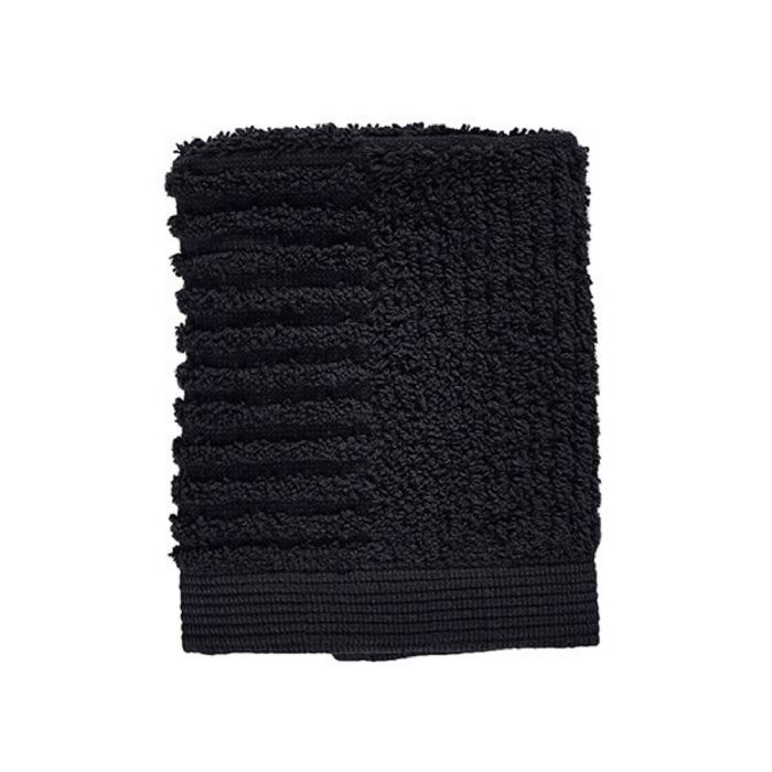 Vaskeklud - 100% bomuld - 30x30 cm - Zone Denmark Classic - Black