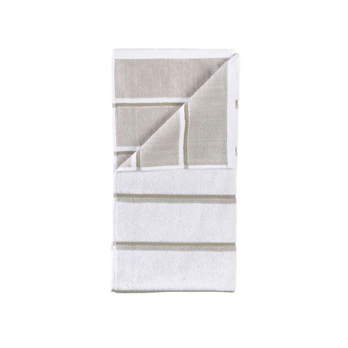 Håndklæde - 100% bomuld - Badehåndklæde 70x140 cm - Zone Denmark Sauna - Stribet White