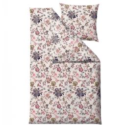 Sengetøj - 100% bomuldssatin - Södahl Tapestry - Rosa blomster