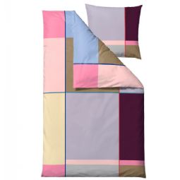 Sengetøj - 100% bomuldssatint - Södahl Colour Block - Lilla