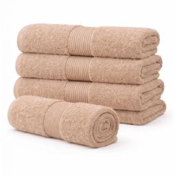 Økologisk håndklæde - 100% GOTS-certificeret bomuld - Sand