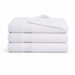 Bambus håndklæde - Bambus/bomuld - Hvid