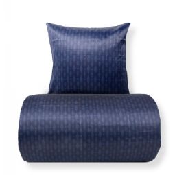Sengetøj - Satin - Mørkeblåt mønster design