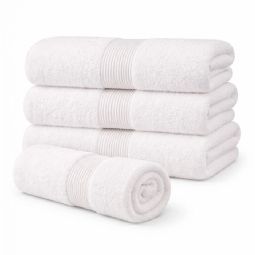 Økologisk håndklæde - 100% GOTS-certificeret bomuld - Hvid