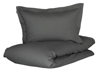 Turiform sengetøj - 140x220 cm - Gråt sengesæt - 100% Økologisk bomuldssatin sengetøj
