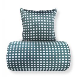 Bambus sengetøj - 100% bambus - Grøn ternet