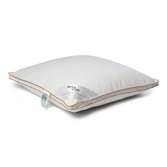 Hovedpude med moskusdun  - 60x63 cm - Mellem pude - 3 kammer dunpude - Borg Living Årspuden 2025