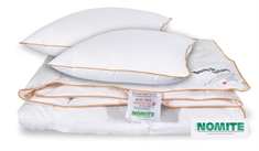 Dyne pude sæt - Dobbelt sommerdyne - 200x200cm + 2 puder 60x63cm - Moskus sommerdyne - Borg Living