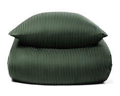 Sengetøj 200x220 cm - Grønt, stribet sengetøj - 100% Egyptisk bomuld - Dobbelt dynebetræk