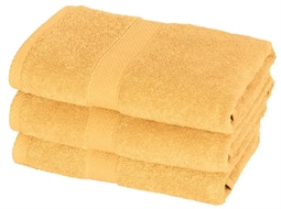 Håndklæde - gul - 50x100 cm - Diamant - 100% Bomuld - Bløde håndklæder fra Egeria