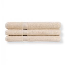 Økologisk håndklæde - 100% GOTS-certificeret bomuld - Beige