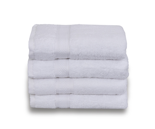 Håndklæde egyptisk bomuld - Gæstehåndklæde 40x60cm - Hvid - Luksus håndklæder fra By Borg