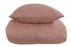 Dobbeltdyne sengetøj 200x200 cm - Zodiac peach - Stjernebillede - Dynebetræk i 100% Bomuld - Borg Living