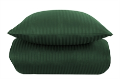 Dobbeltdyne sengetøj 200x200 cm - Grønt sengetøj - 100% Bomuldssatin - Borg Living sengesæt