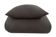 Gråt sengetøj - 150x210 cm - Bæk og bølge sengetøj - 100% Bomuld - By Night sengelinned