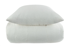 Bæk og Bølge sengetøj 140x200 cm - Hvidt sengesæt - 100% Bomuld - By Night sengelinned 