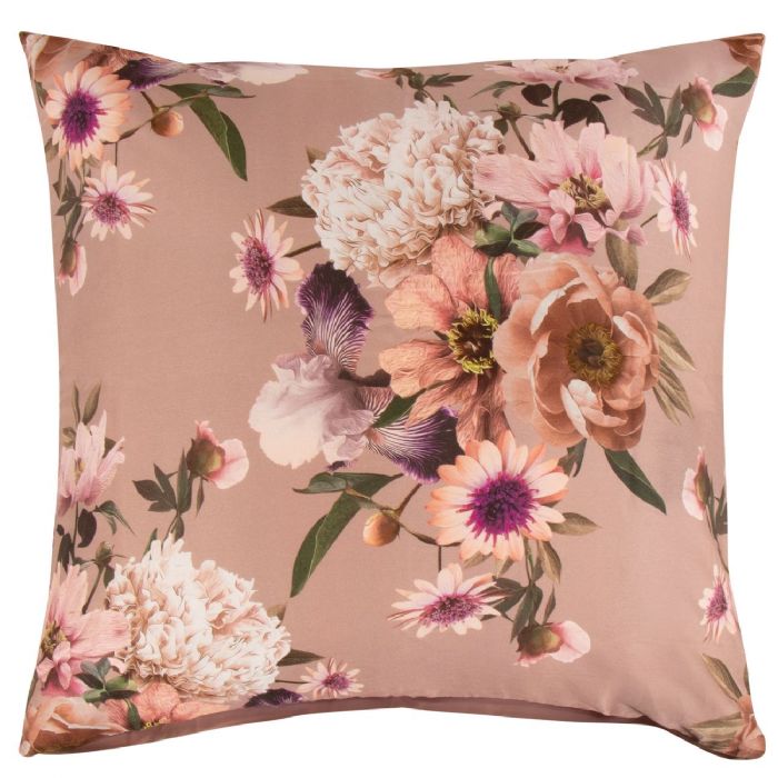 Pudebetræk 60x63 cm - Lavender flower - 2 i 1 design - Hovedpudebetræk i 100% bomuldssatin 