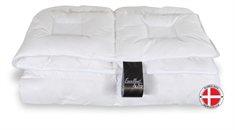 Dobbeltdyne 240x220 cm med 100% moskusdun - Unik ventilerende konstruktion - Kingsize Moskusdyne helårs fra Excellent By Borg Climate