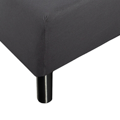 Stræklagen 160x200 cm - Antracitgråt Jersey lagen - 100% Bomuld - Faconlagen til madras 