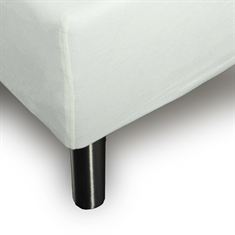 Stræklagen 140x200 cm - Hvidt jersey lagen - 100% Bomuld - Faconlagen til madras 