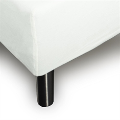 Stræklagen 180x200 cm - Hvid jersey lagen - 100% Bomuld - Faconlagen til dobbeltseng