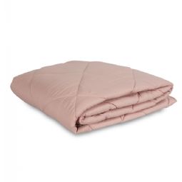 Vattæppe - Støvet rosa fiber sommerdyne af fibervat - Quiltet tæppe - Zen Sleep fiberdyne