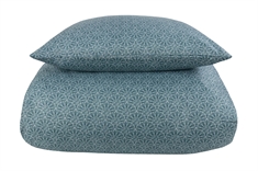 Sengetøj 140x200 cm - Fan green - Mønstret sengesæt - Microfiber sengelinned - In Style