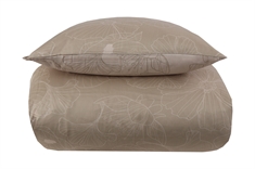 Blomstret sengetøj 140x200 cm - Big flower sand - Vendbart sengetøj - 100% Bomuldssatin - By Night sengesæt 