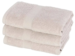 Håndklæde - 50x100 cm - Diamant - Lysegrå - 100% Bomuld - Bløde håndklæder fra Egeria