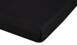 Boxlagen 60x120 cm - Sort - 100% Bomulds percale - Faconlagen til babymadras