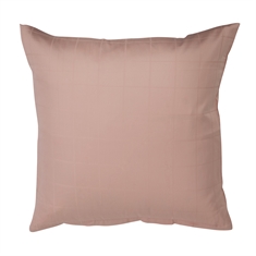 Pudebetræk 60x63 cm - Check Rose - Lyserød - jacquardvævet - 100% bomuldssatin 