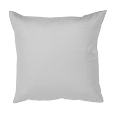 Pudebetræk 60x63 cm - Check white - Hvid - Jarcquardvævet - 100% Bomuldssatin 