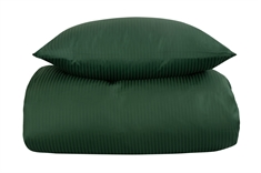 Sengetøj til dobbeltdyne - 200x200 cm - Mørke grønt sengetøj - Ekstra blødt sengesæt i 100% Egyptisk bomuld - By Borg