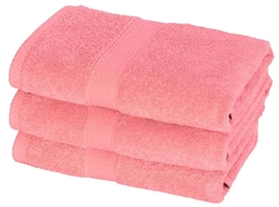 Håndklæder - 50x100 cm - Diamant - Lyserød - 100% Bomuld - Bløde håndklæder fra Egeria