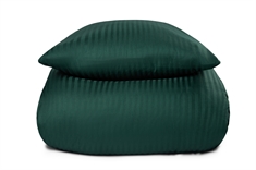Sengetøj i 100% Bomuldssatin - King Size sengesæt 240x220 cm - Grønt ensfarvet sengelinned - Borg Living