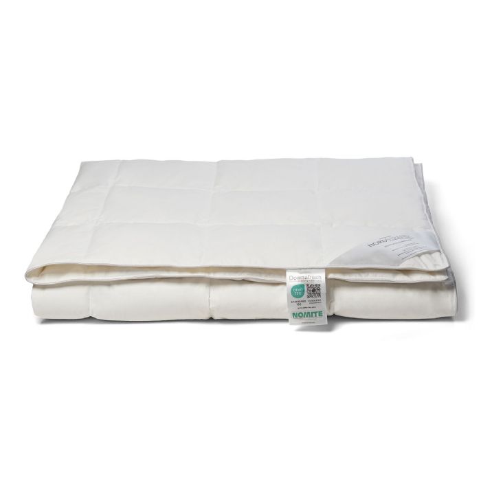Dobbelt sommerdyne 200x200 cm med 100% moskusdun - Let og sval dundyne - Nordstrand Home dobbeltdyne