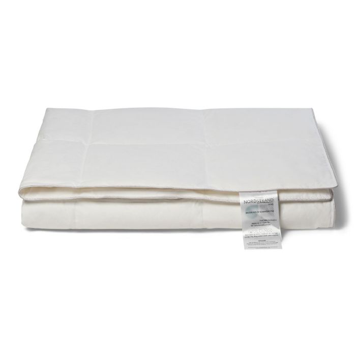 Junior sommerdyne 100x140 cm med 100% moskusdun - Let og sval dundyne - Nordstrand Home dyne