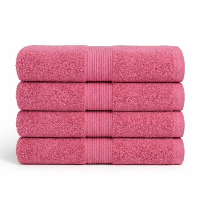 Bomulds håndklæde - 100% bomuld - Rosa