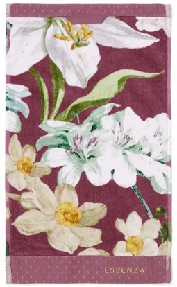 Essenza Rosalee håndklæde - 55x100 cm - Lilla - 100% økologisk bomuld - Essenza håndklæder 