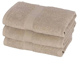 Håndklæde - 50x100 cm - Diamant - Sand - 100% Bomuld - Bløde håndklæder fra Egeria