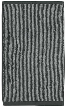 Marc O Polo Gæstehåndklæde - 30x50 cm - Antracit og sølv/grå - 100% Bomuld - Luksus håndklæder 