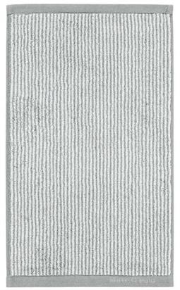 Marc O Polo Gæstehåndklæde - 30x50 cm - Grå og hvid - 100% Bomuld - Luksus håndklæder 