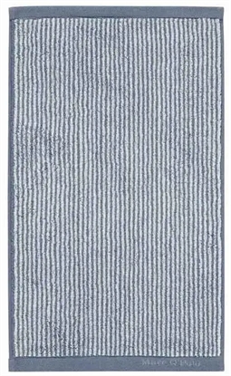 Marc O Polo Gæstehåndklæde - 30x50 cm - Blå og hvid - 100% Bomuld - Luksus håndklæder 